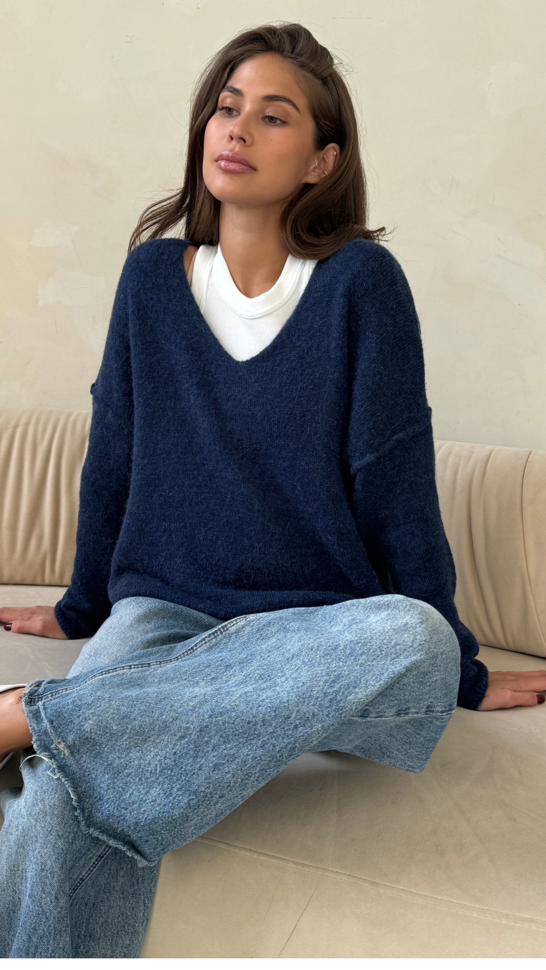 Hailey Sweater - Navy