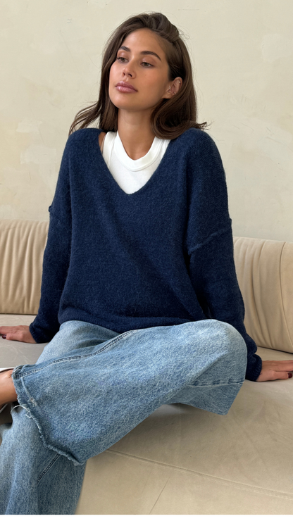 Hailey Sweater - Navy