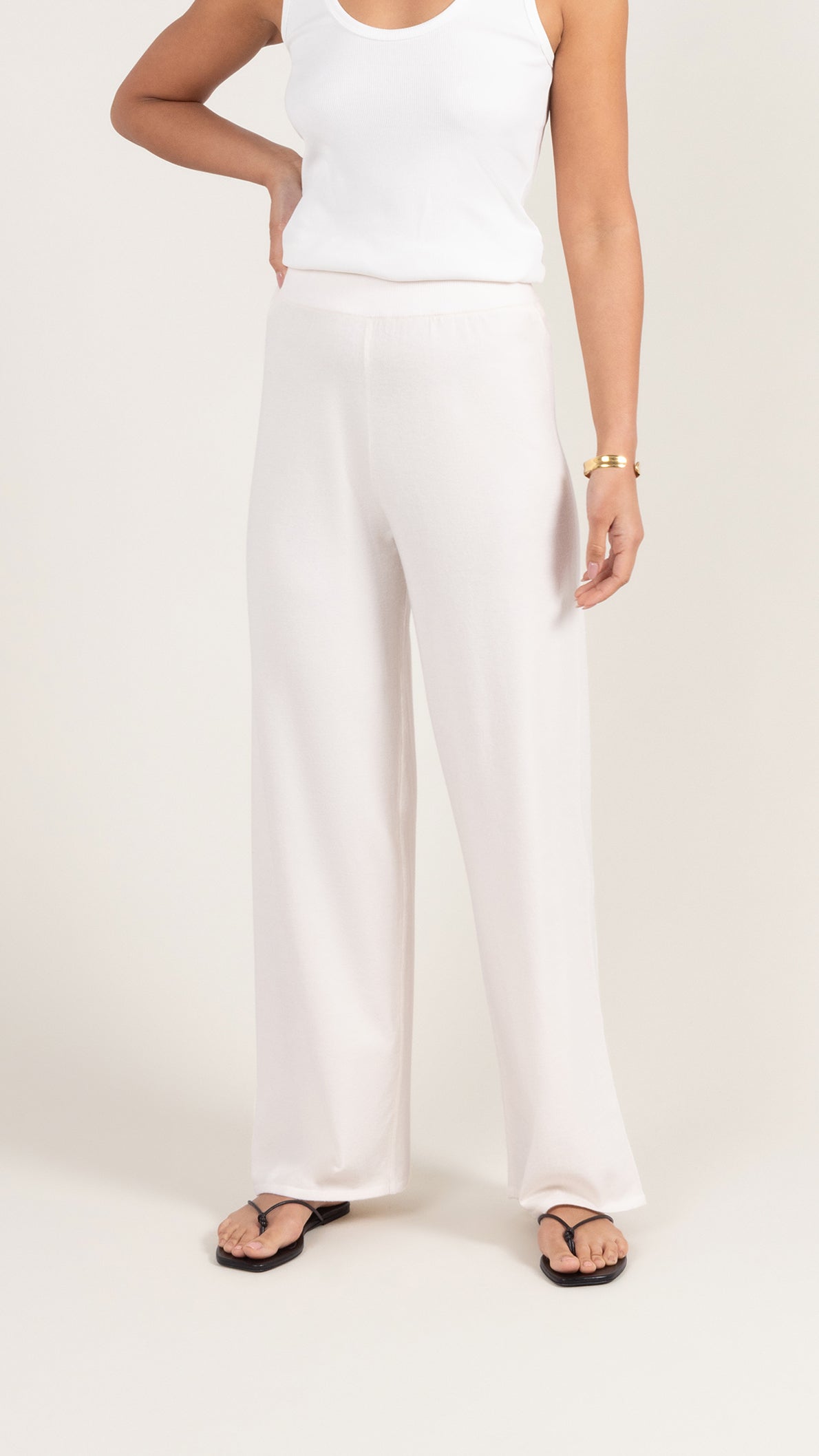 Sofia Knit Trousers - Ivory
