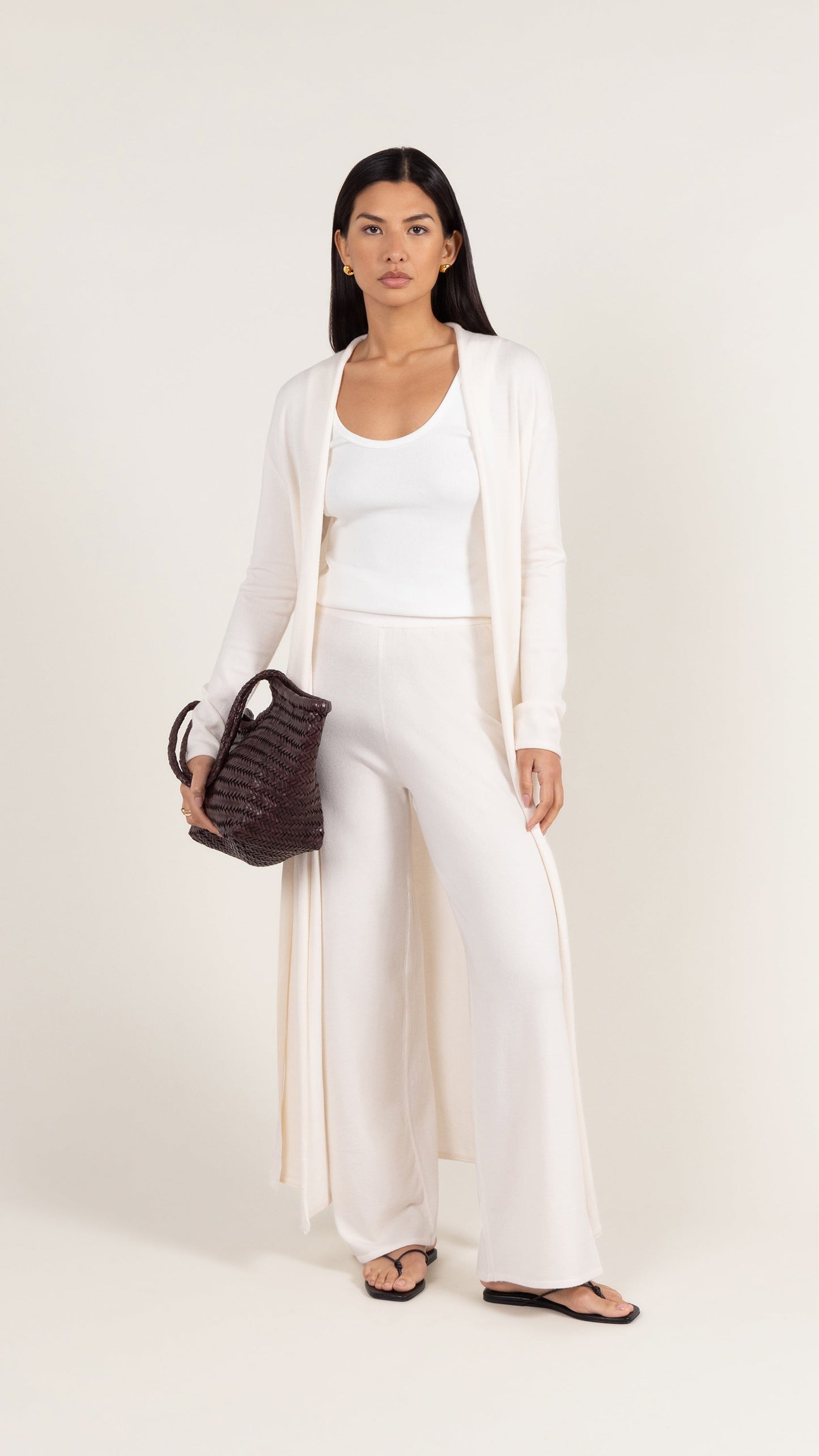Sofia Knit Trousers - Ivory