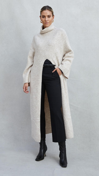 Vivienne Sweater Dress - Sand