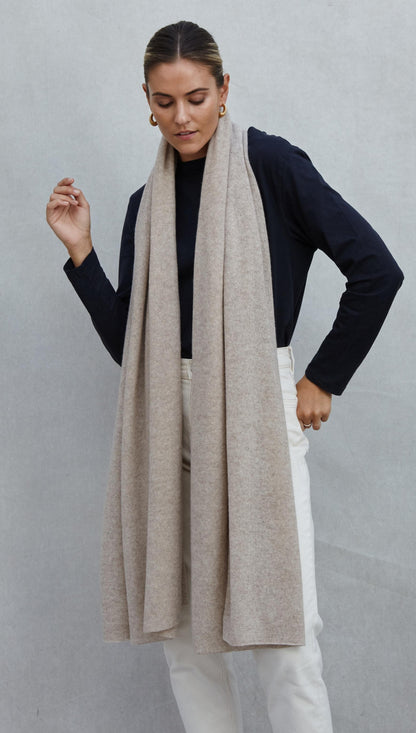 Cashmere Travel Wrap - Oatmeal