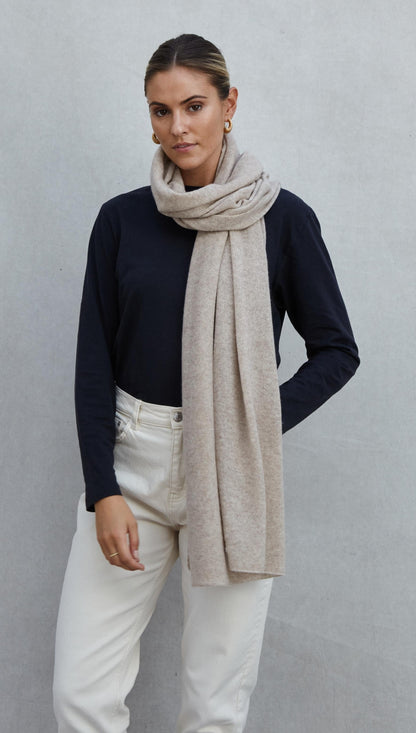 Cashmere Travel Wrap - Oatmeal