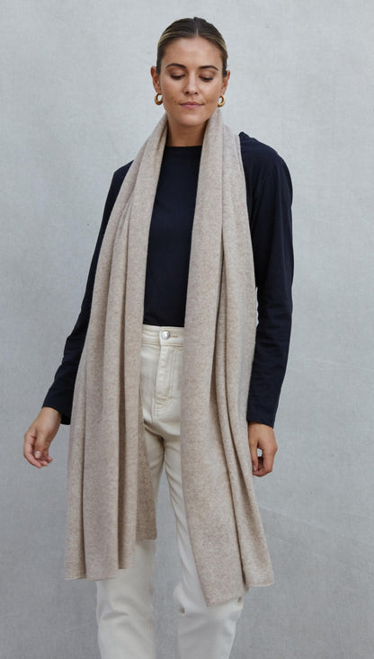Cashmere Travel Wrap - Oatmeal