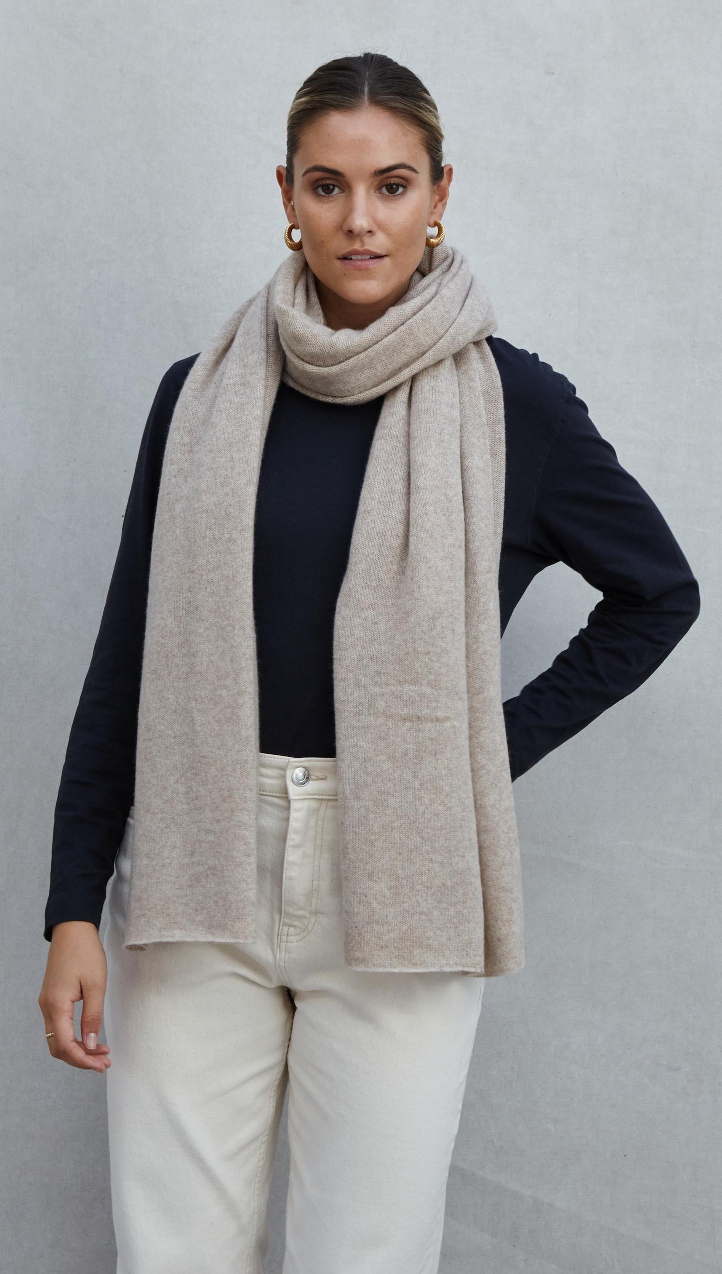 Cashmere Travel Wrap - Oatmeal