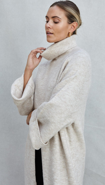 Vivienne Sweater Dress - Sand