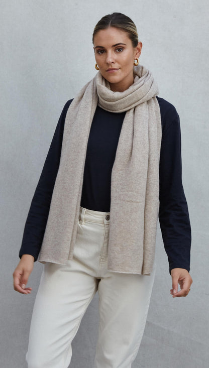 Cashmere Travel Wrap - Oatmeal
