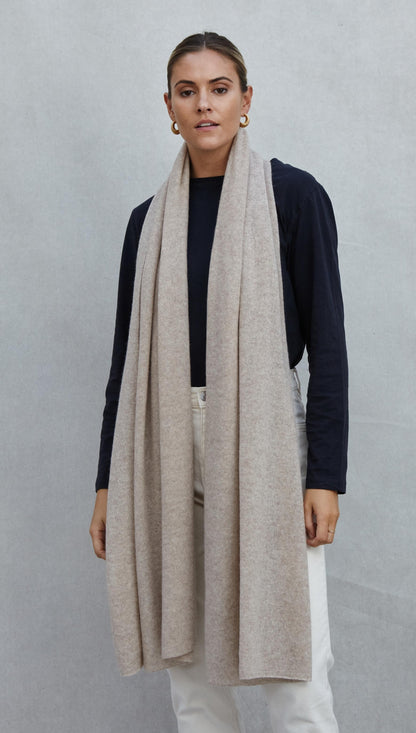 Cashmere Travel Wrap - Oatmeal
