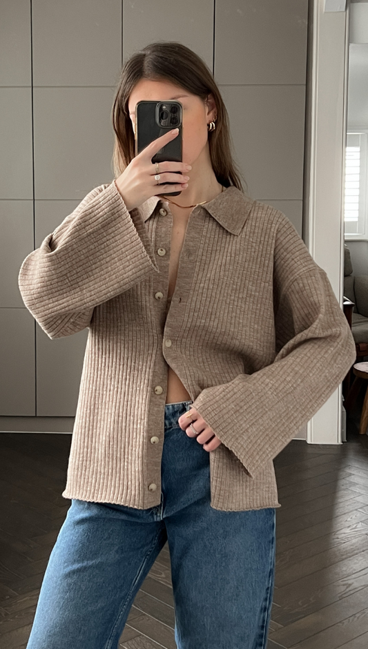 Dominika Cardigan - Biscuit
