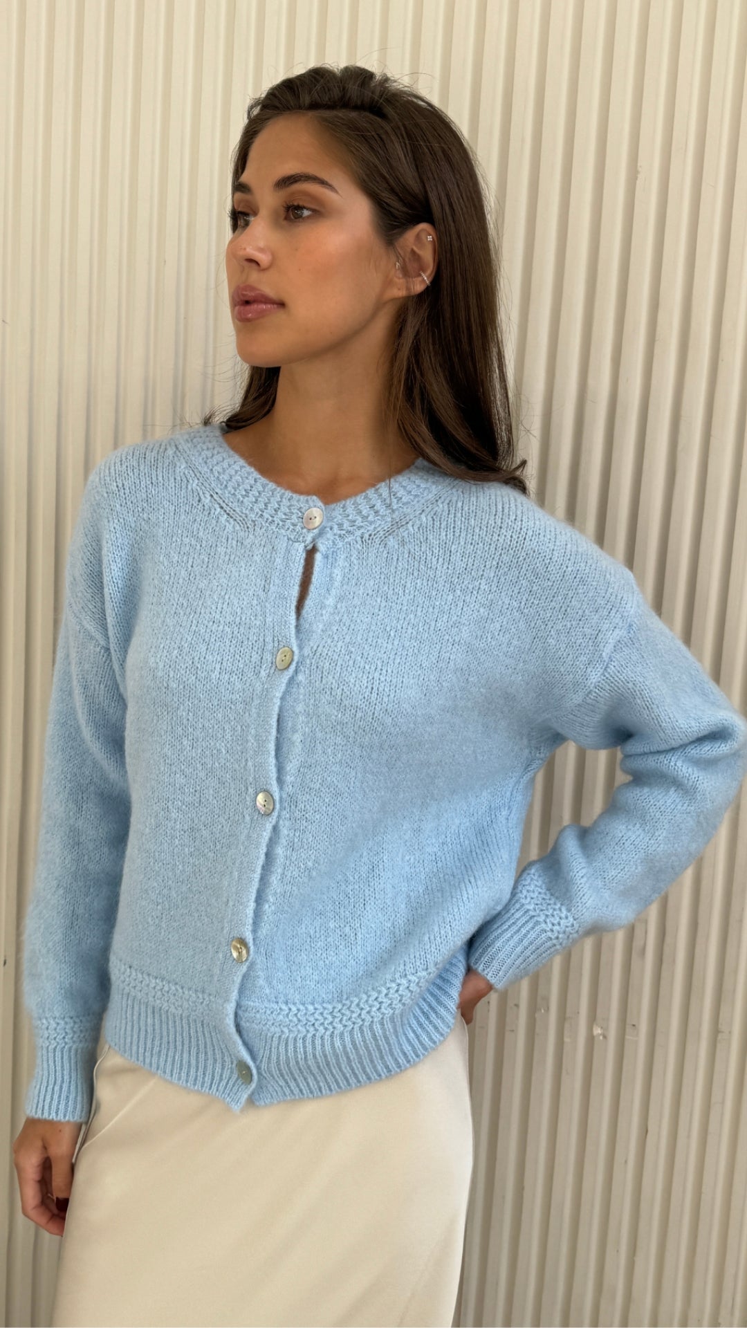 Reyna Cardigan - Sky Blue