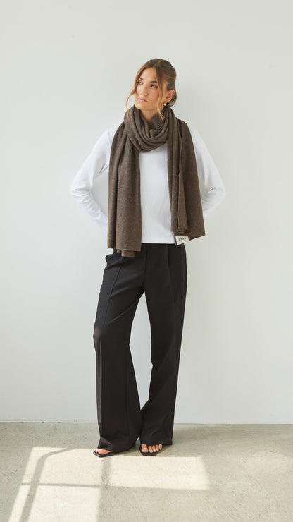 Cashmere Travel Wrap - Bark