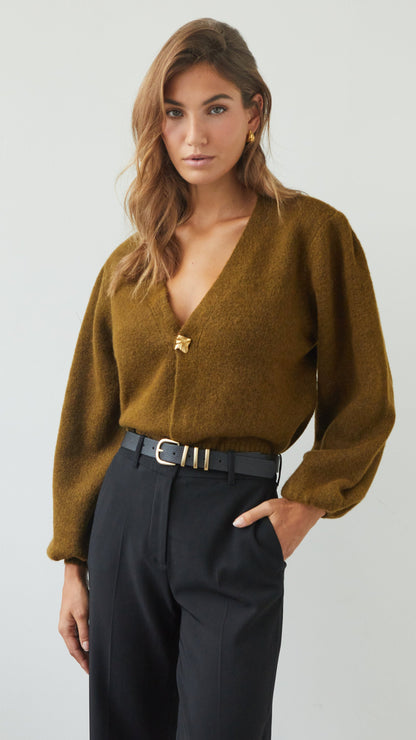 Hollie Cardigan - Khaki