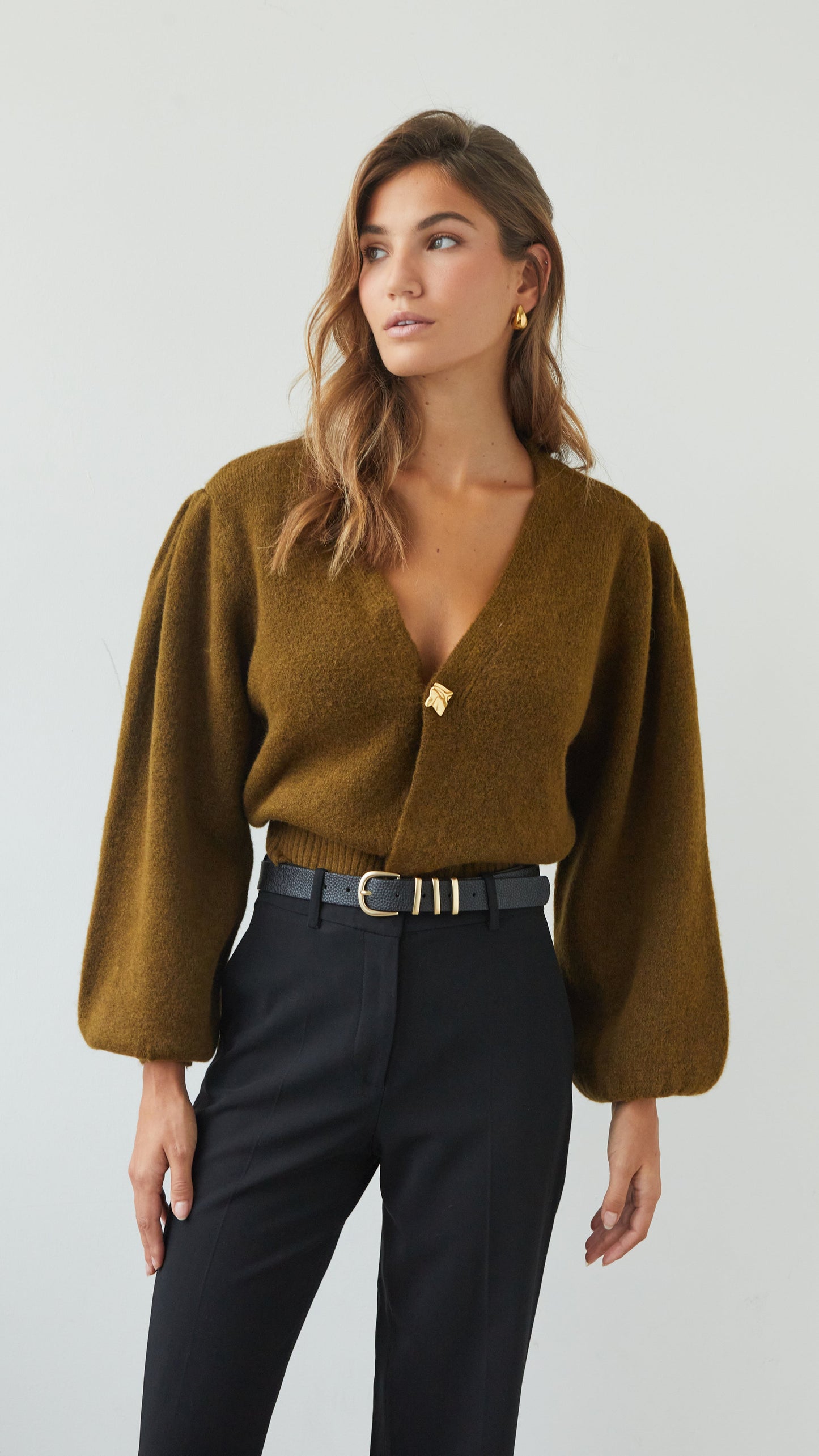 Hollie Cardigan - Khaki