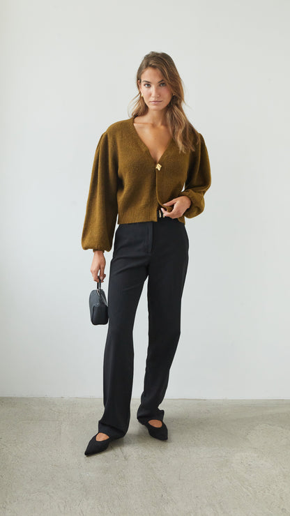 Hollie Cardigan - Khaki
