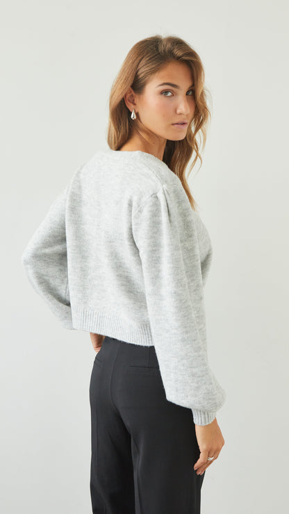 Hollie Cardigan - Silver Grey