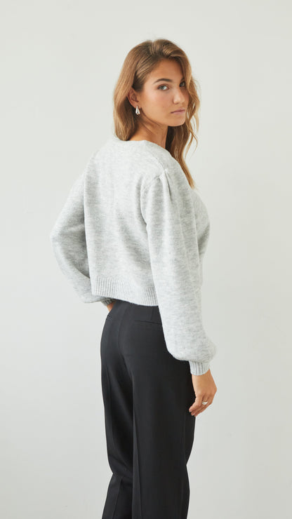 Hollie Cardigan - Silver Grey