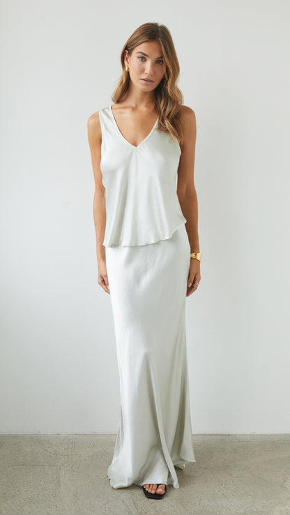 Maeve Satin Set - Pearl