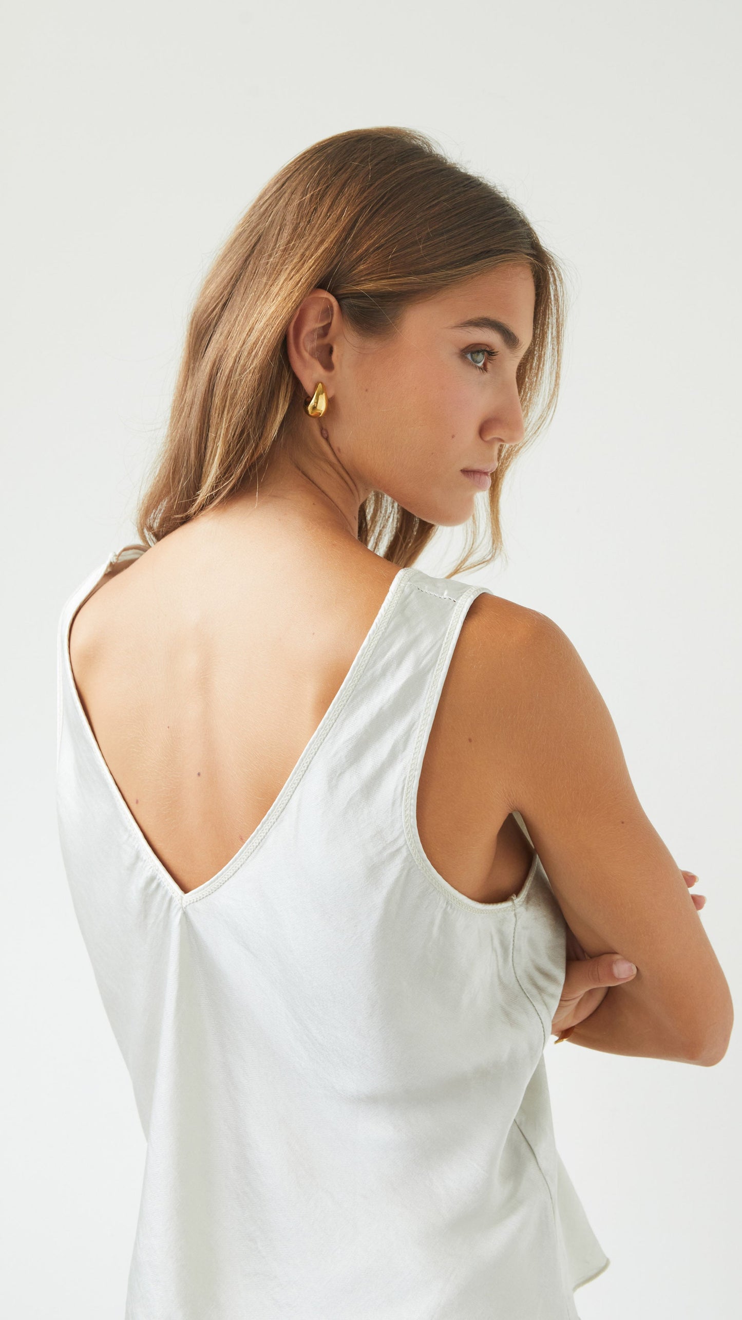 Maeve Satin Set - Pearl