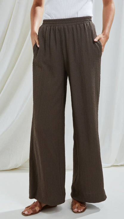 Tamara Wide Leg Trousers - Charcoal