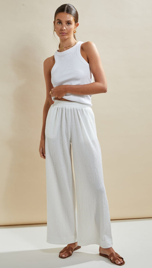 Tamara Wide Leg Trousers - White